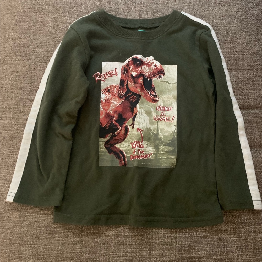4T Army Green Garanimals Long-Sleeve